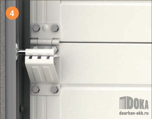 Гаражные секционные ворота с пружинами растяжения RSD01