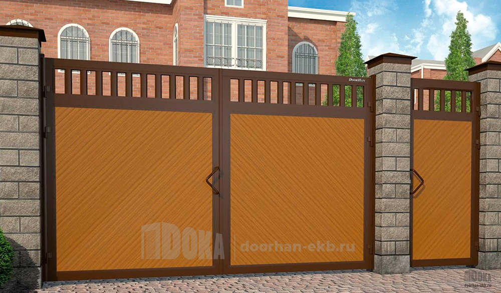 Распашные уличные ворота  DoorHan Premium приобрести у официального дилера Дока