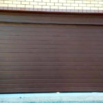 Подъемные ворота  цвет коричневый RAL8017  - Дока DoorHan