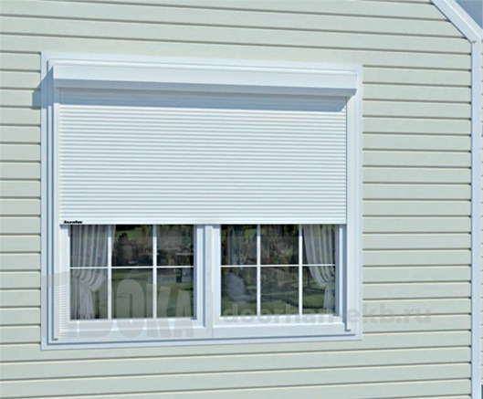 Рольставни DoorHan на окна базовая комплектация цвет белый Ral 9003