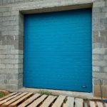 Секционные ворота rsd02 цвет синий — Компания ДОКА