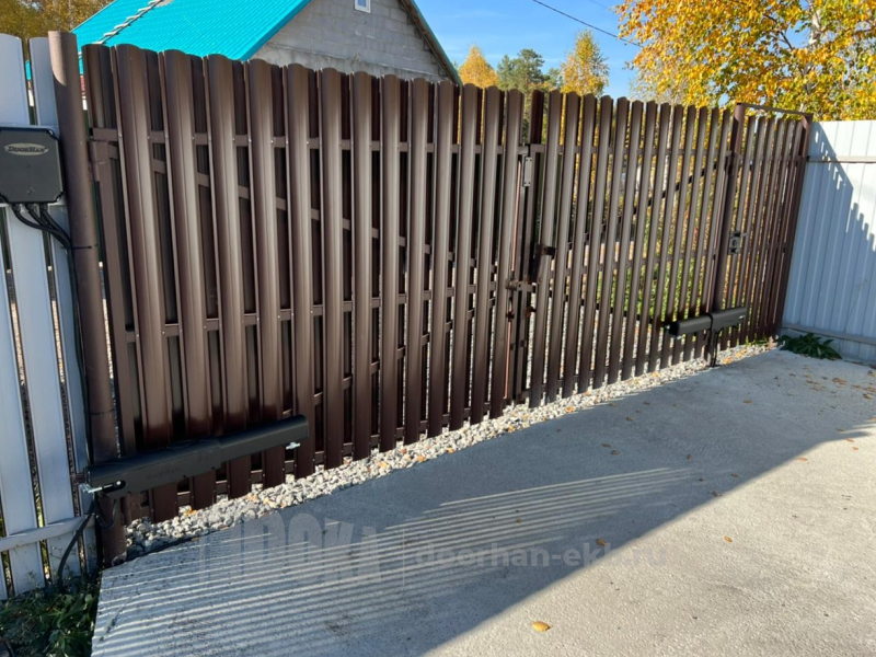 Ворота металлические распашные 2000×3500